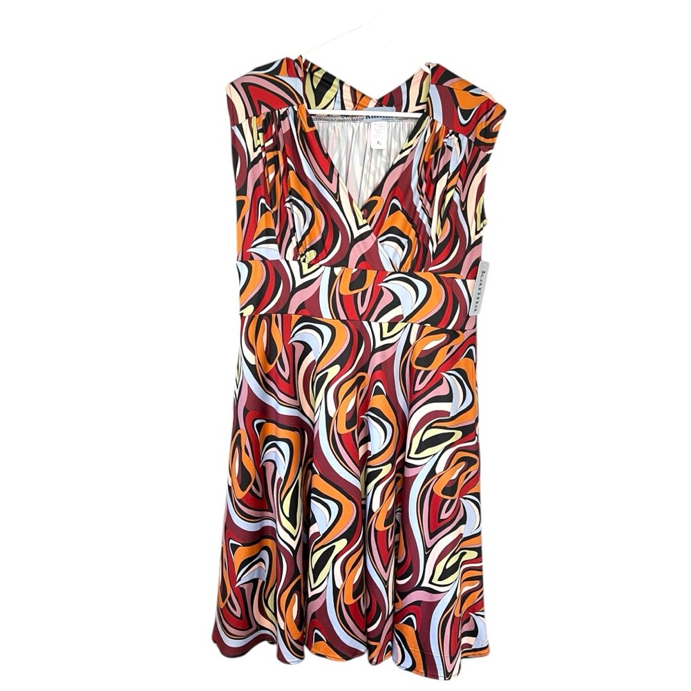 Karina Nora Groove V-Neck Dress Size XL
